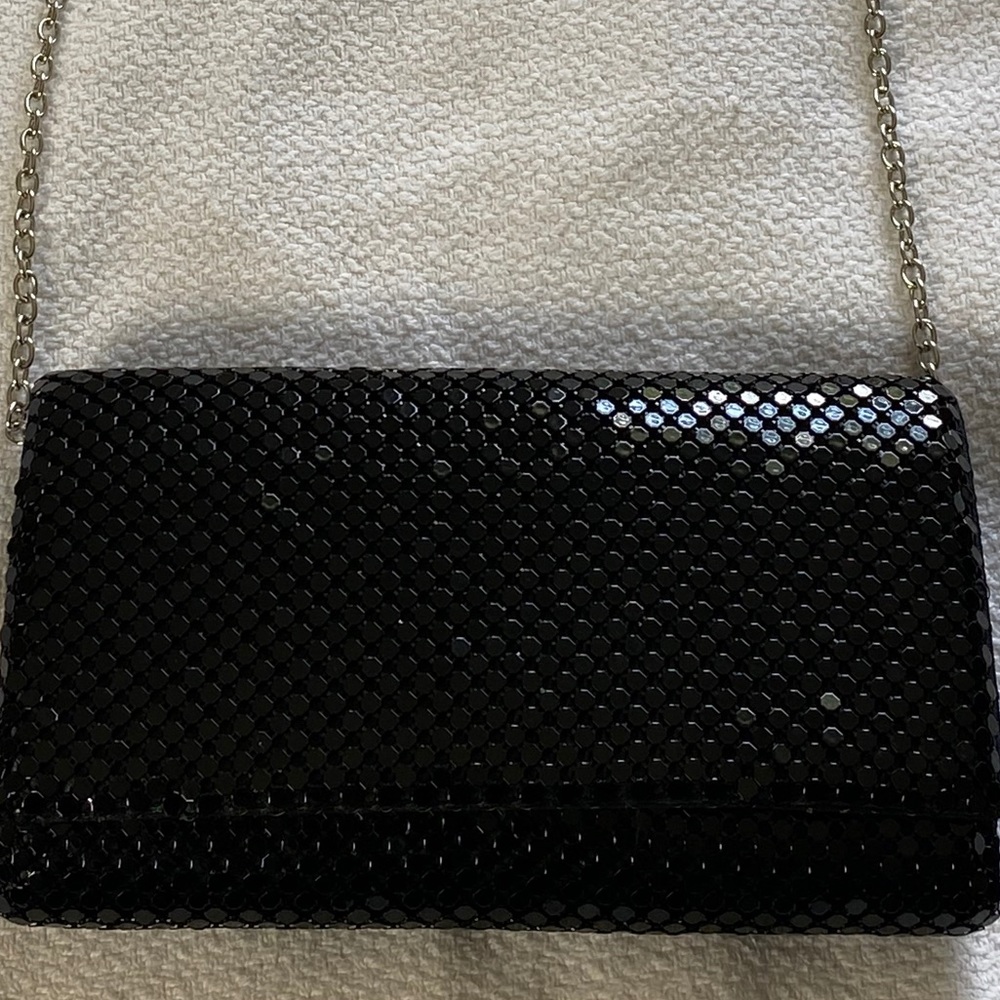Black sequined purse